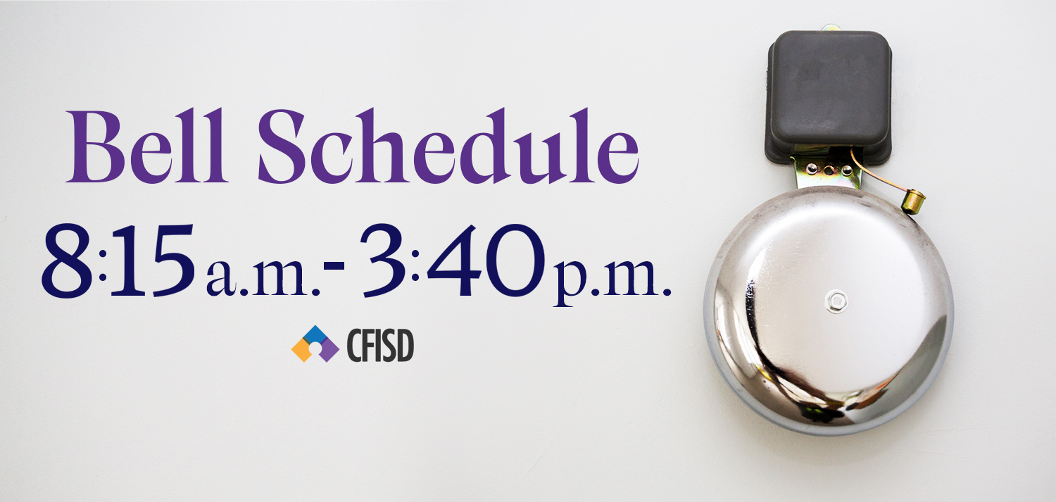 2022-23 Bell Schedule 8:15 a.m. - 3:40 p.m.
